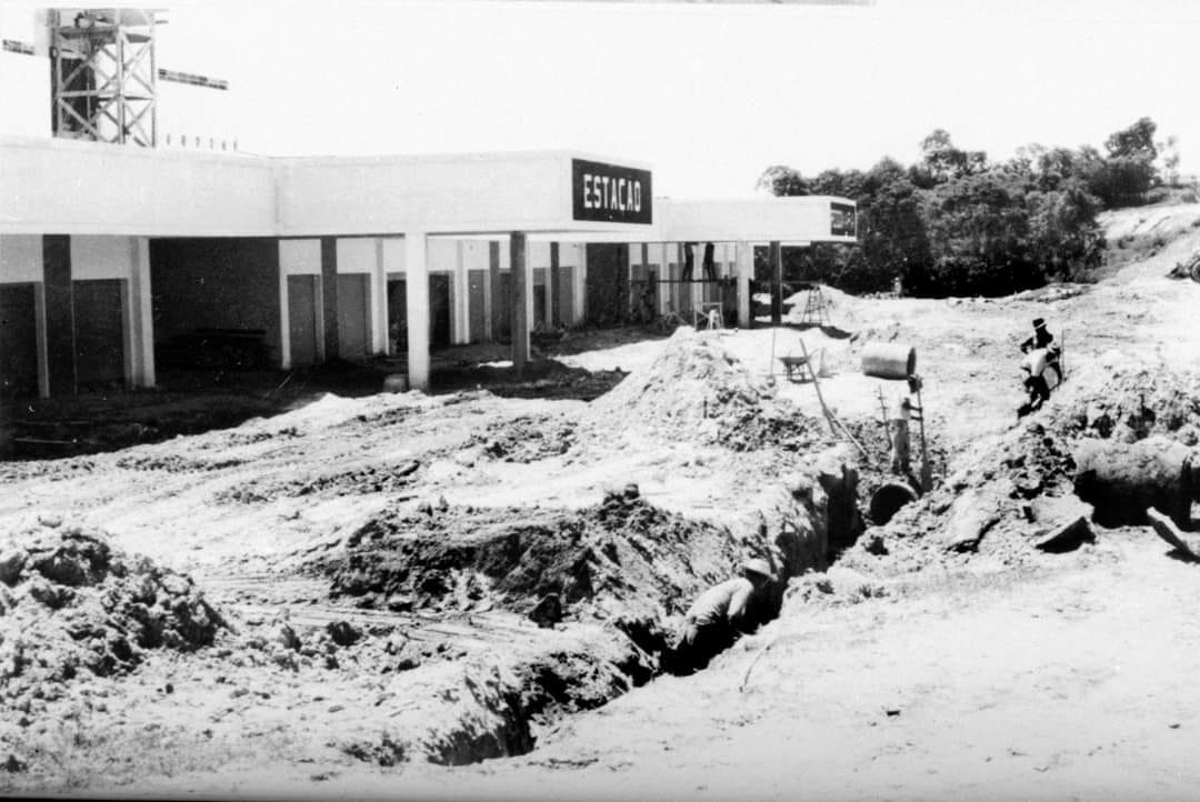 Construção da antiga Rodoviária - Década de 1960