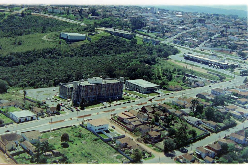 Vista aérea do Sesi - 1987