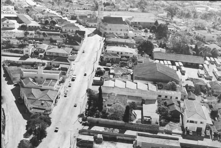 Vista aérea de Uvaranas - Década de 1980
