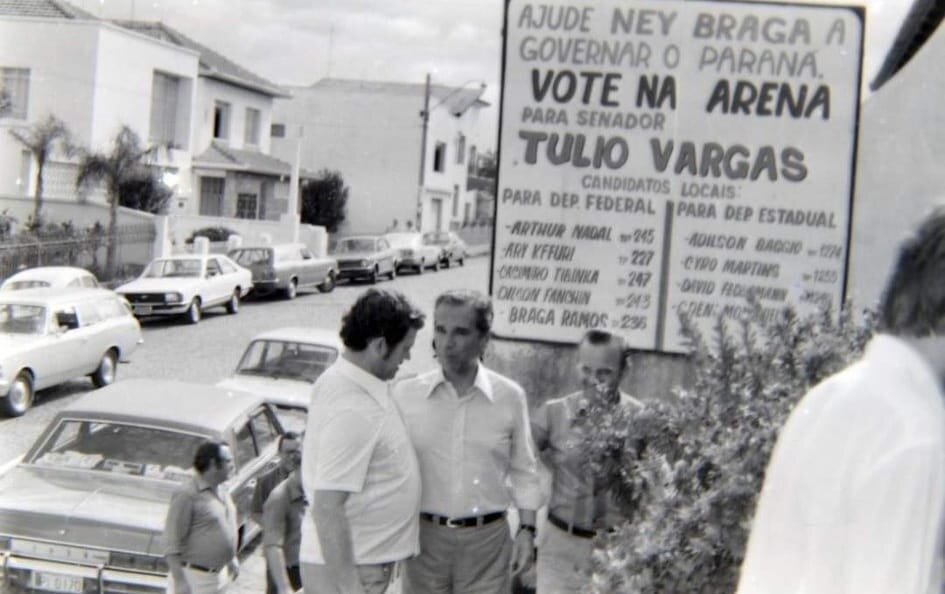 Ney Braga em Ponta Grossa - 1978