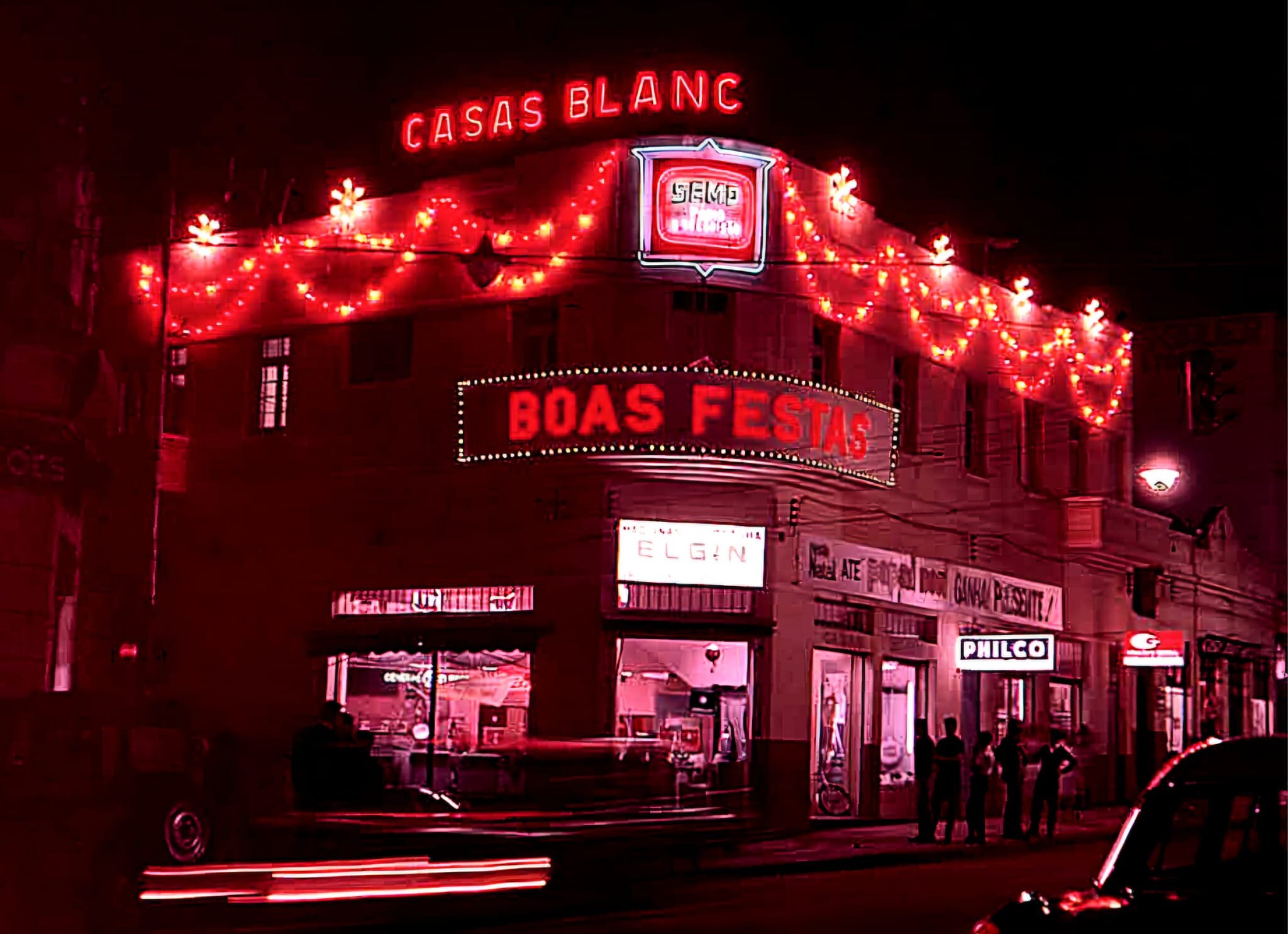 Casas Blanc, iluminada para o Natal - Ano desconhecido